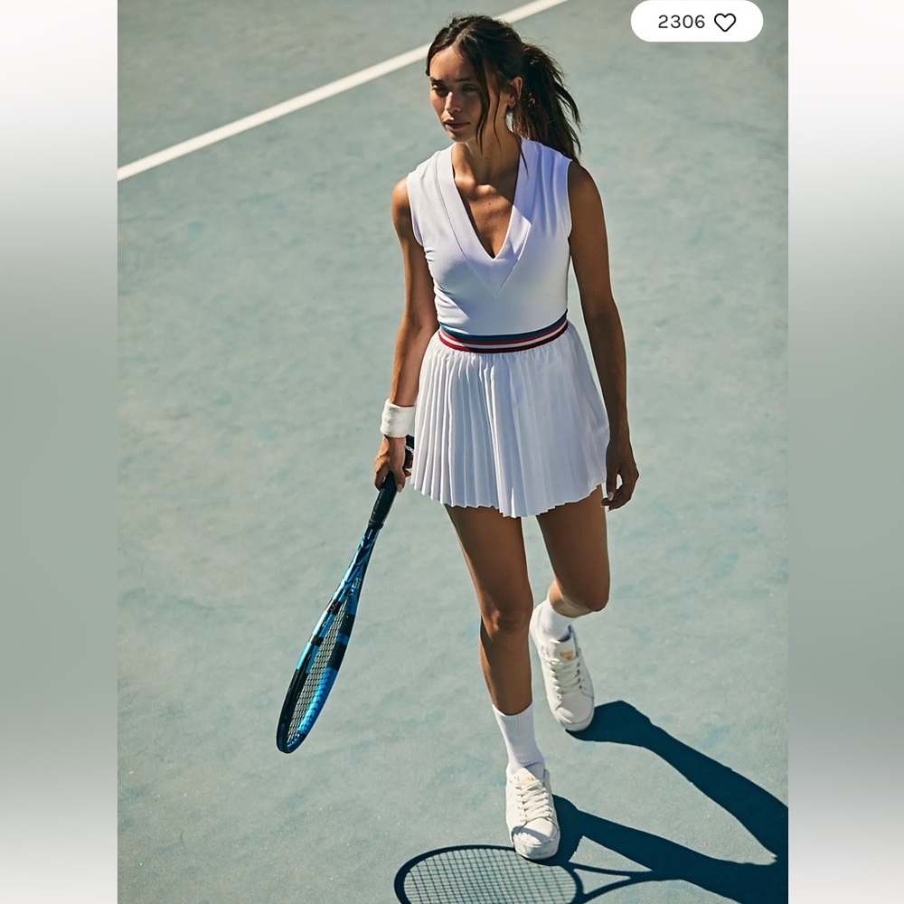 Free People “You Got Served” Tennis Dress, Size Small